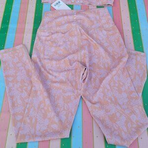 Wilo The Label Peach Floral Sports Bra and Leggings